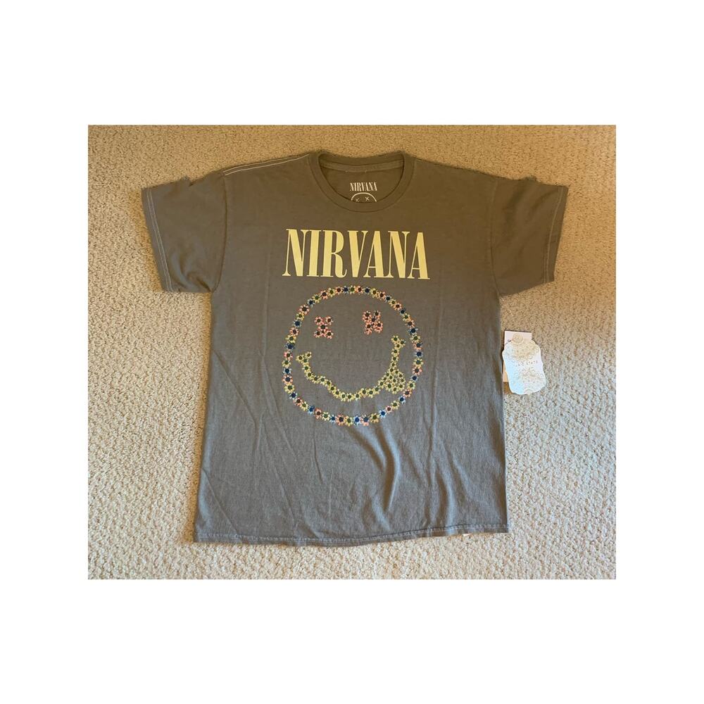 NWT Altar'd State Nirvana Smiley Baby Tee